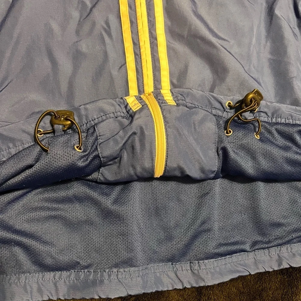 Adidas Kansas University Men’s Nylon Zip Up Jacket/ Last pic shows color best